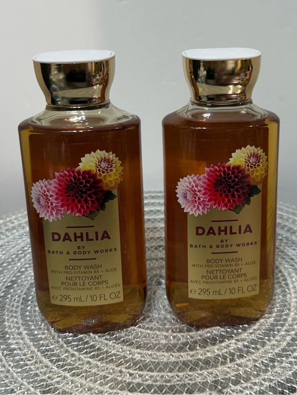 BBW Dahlia Body Wash Set of 2 NWT